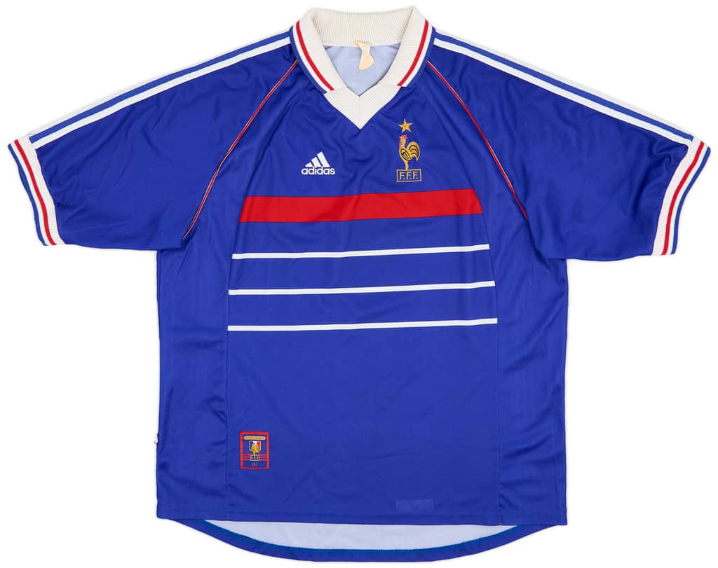 1998-00 France Home Shirt - 9/10 - (XL)