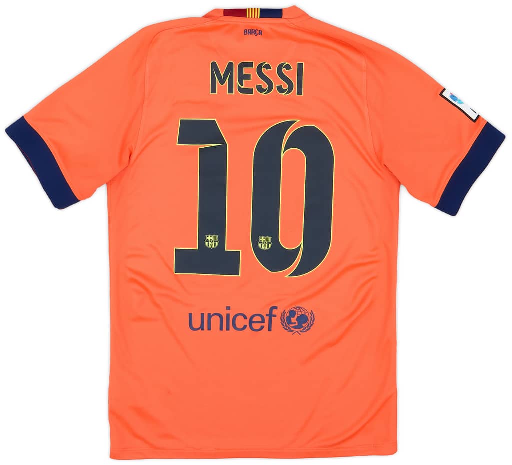 2014-15 Barcelona Away Shirt Messi #10 - 9/10 - (S)