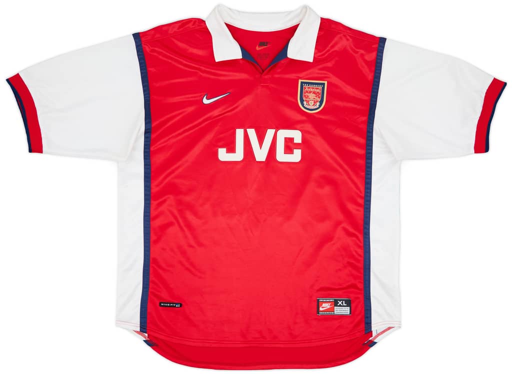 1998-99 Arsenal Home Shirt Henry #14 - 8/10 - (XL)