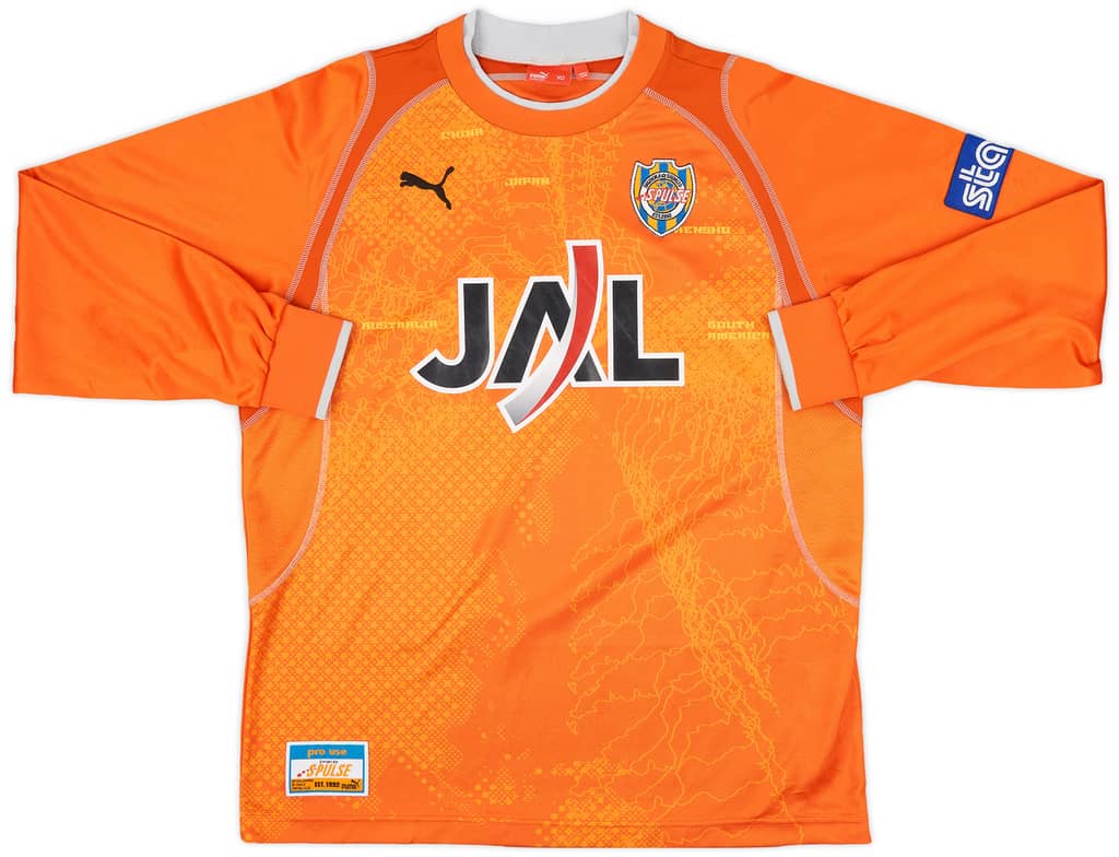 2005-06 Shimizu S-Pulse Home L/S Shirt - 8/10 - (XL)