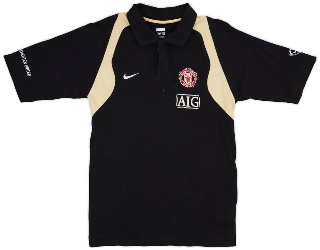 2007-08 Manchester United Nike Polo Shirt - 8/10 - (S)