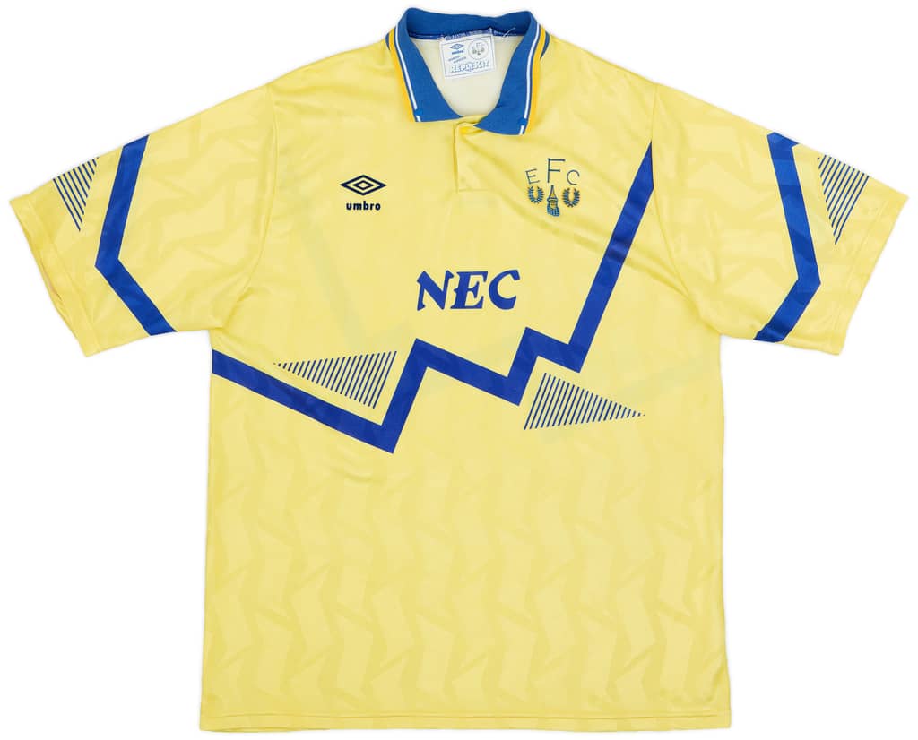 1990-92 Everton Away Shirt - 9/10 - (L)