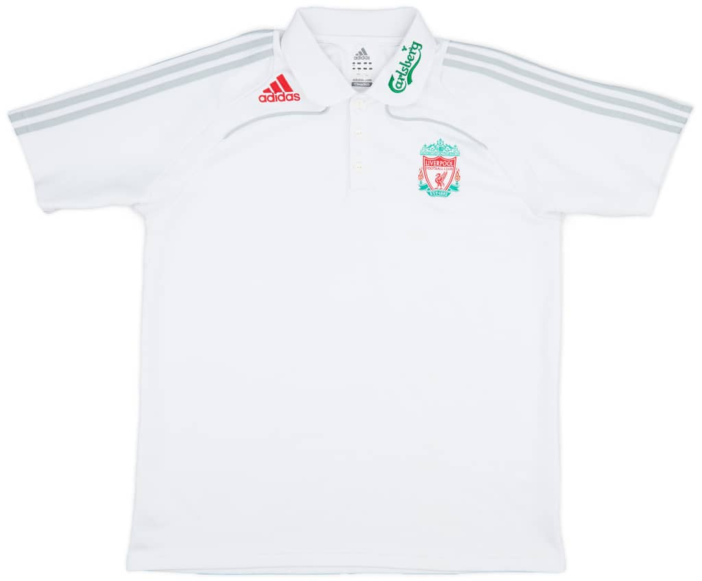 2008-09 Liverpool adidas Polo Shirt - 7/10 - (L)