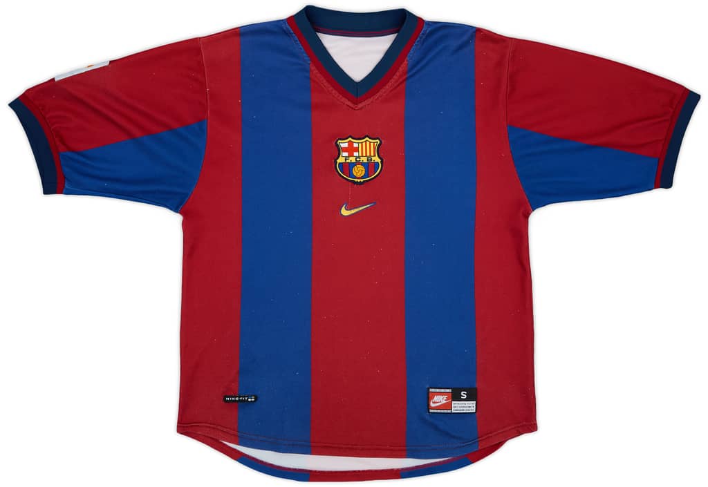 1998-00 Barcelona Home Shirt Rivaldo #11 - 6/10 - (S)