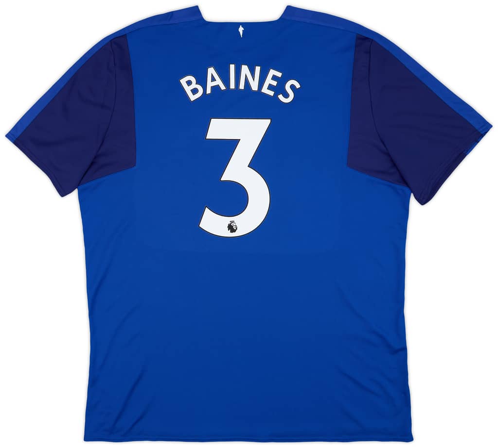 2017-18 Everton Home Shirt Baines #3 - 8/10 - (XXL)