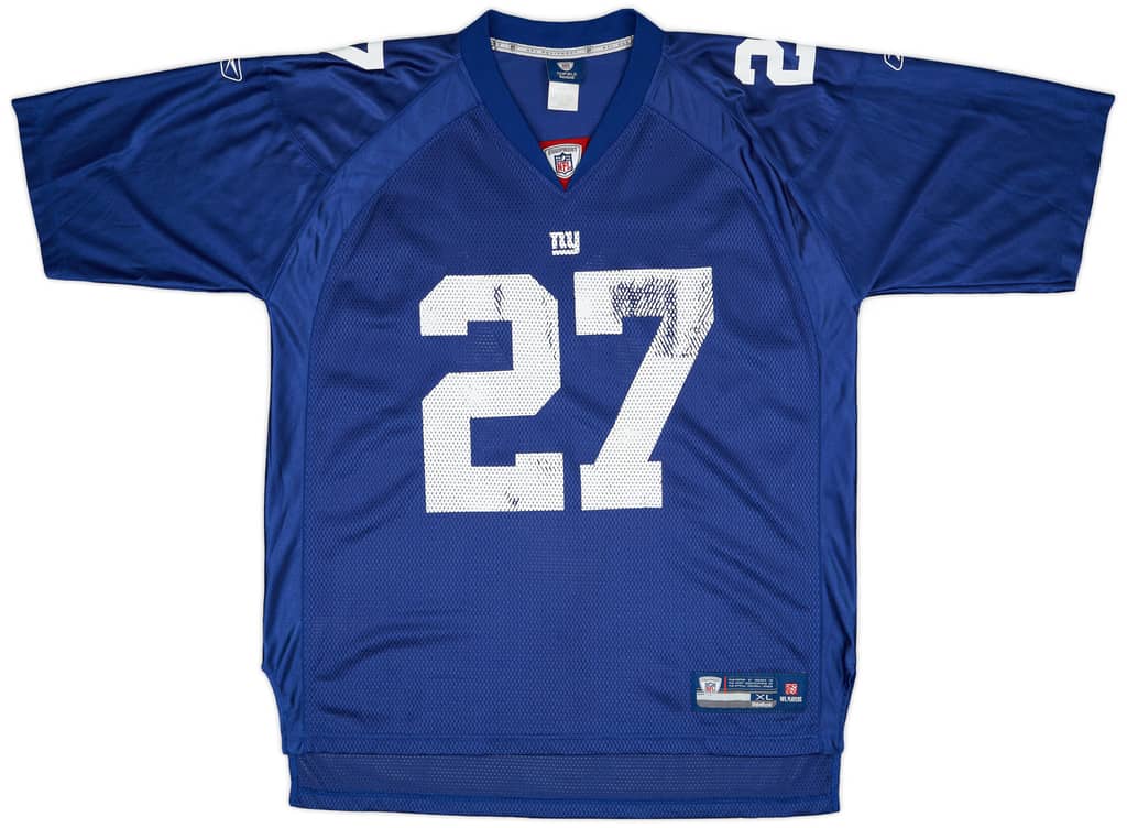 2008-11 New York Giants Jacobs #27 Reebok On Field Home Jersey - 6/10 - (XL)
