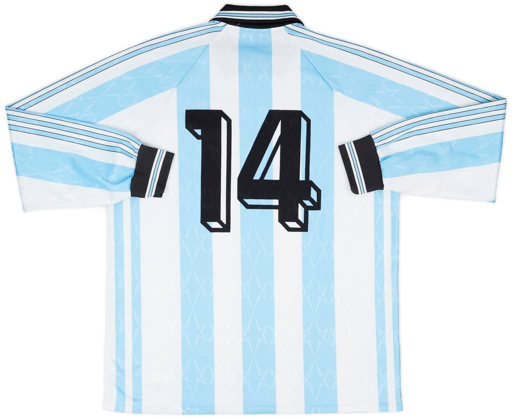 1996-00 Calcio San Marino Match Issue Home L/S Shirt #14