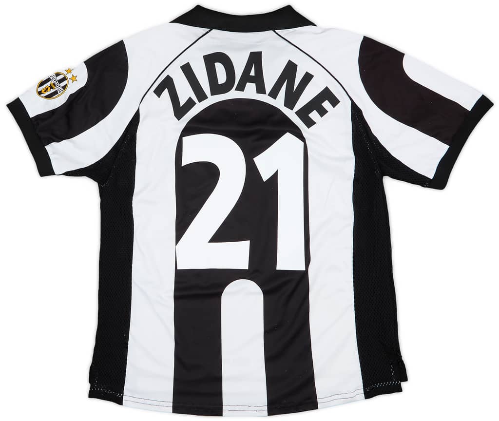 1997-98 Juventus Centenary Home Shirt Zidane #21 - 6/10 - (S)