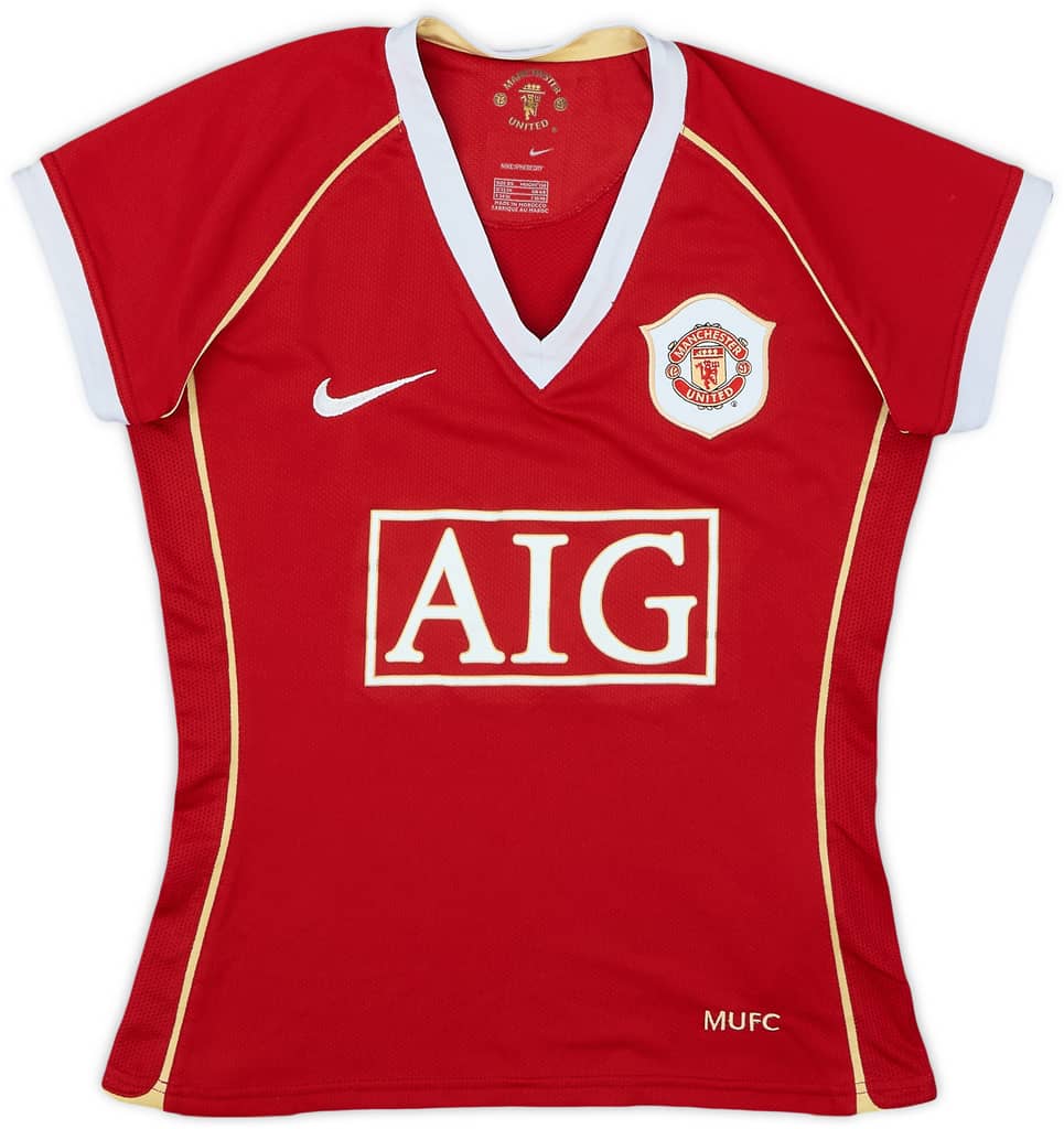 2006-07 Manchester United Home Shirt - 8/10 - (Women's XS)
