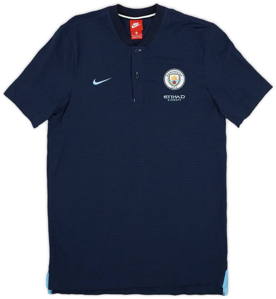 2017-18 Manchester City Nike Polo Shirt - 9/10 - (M)
