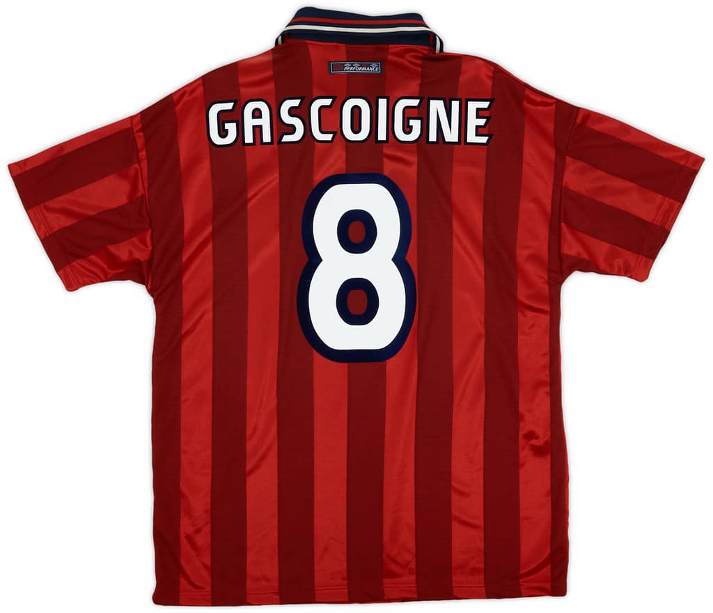 1997-99 England Away Shirt Gascoigne #8 (L)