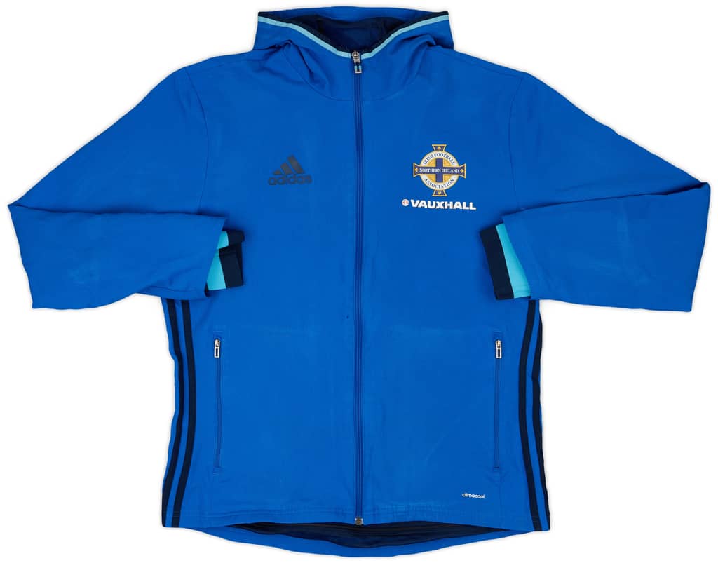 2016-17 Northern Ireland adidas Hooded Track Jacket - 6/10 - (M)