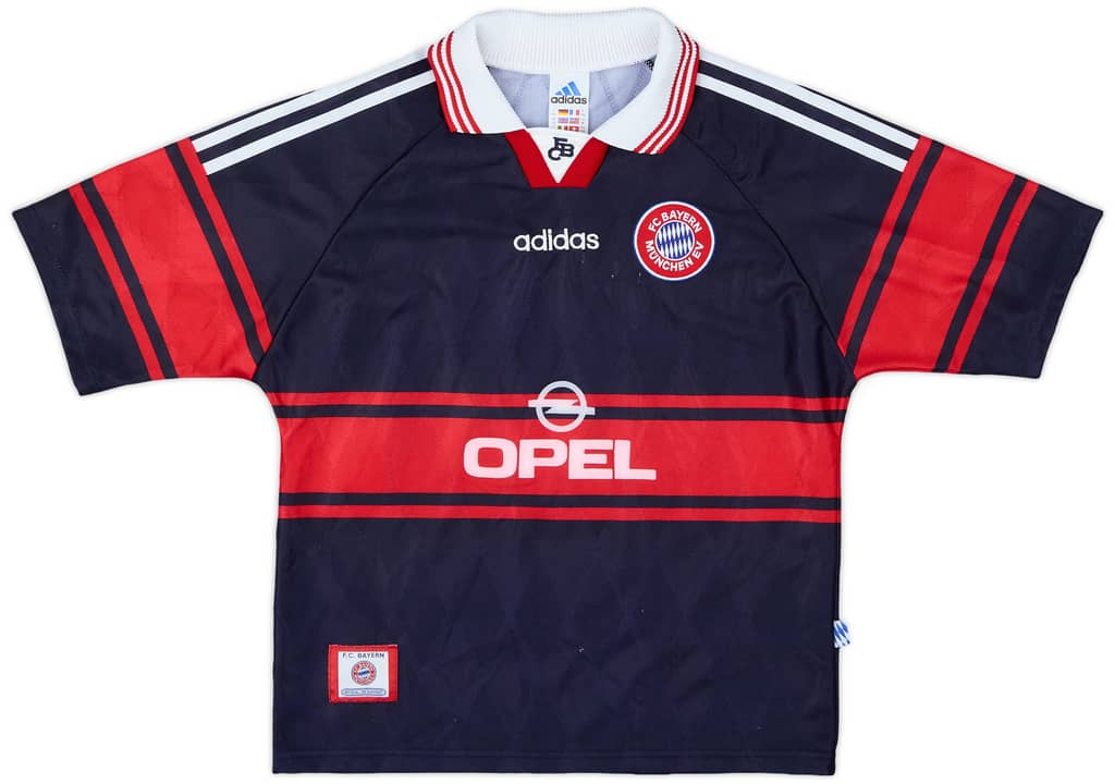 1997-99 Bayern Munich Home Shirt Elber #9 - 8/10 - (L.Boys)