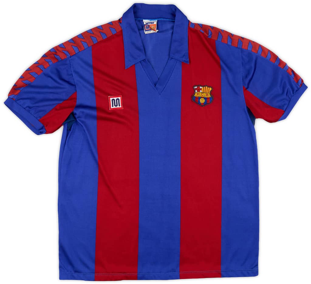 1984-89 Barcelona Home Shirt - 9/10 - (XL)