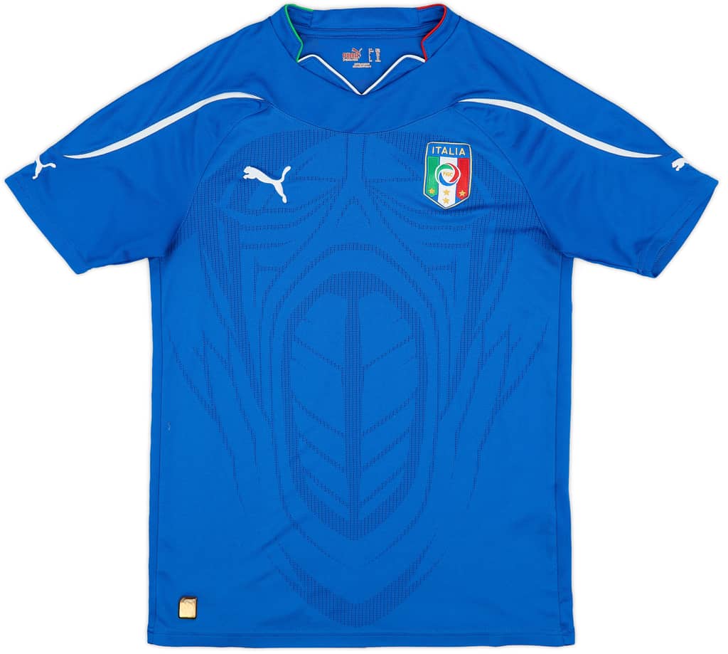 2010-12 Italy Home Shirt - 8/10 - (XL.Boys)
