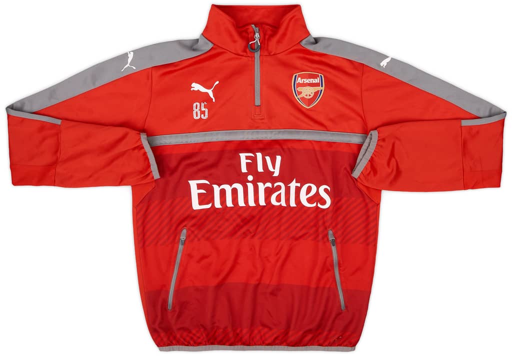 2015-16 Arsenal Player Issue Puma 1/4 Zip Training Top #85 - 6/10 - (M)