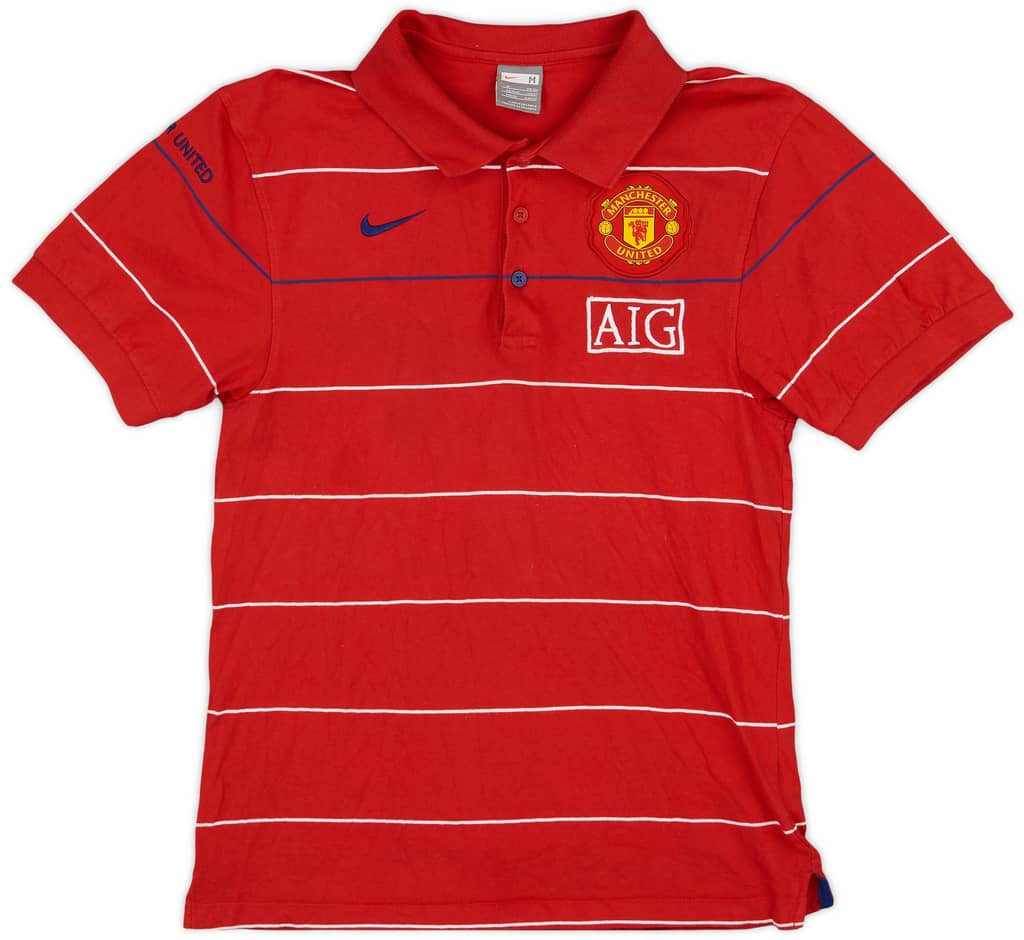 2008-09 Manchester United Nike Polo Shirt - 9/10 - (M)