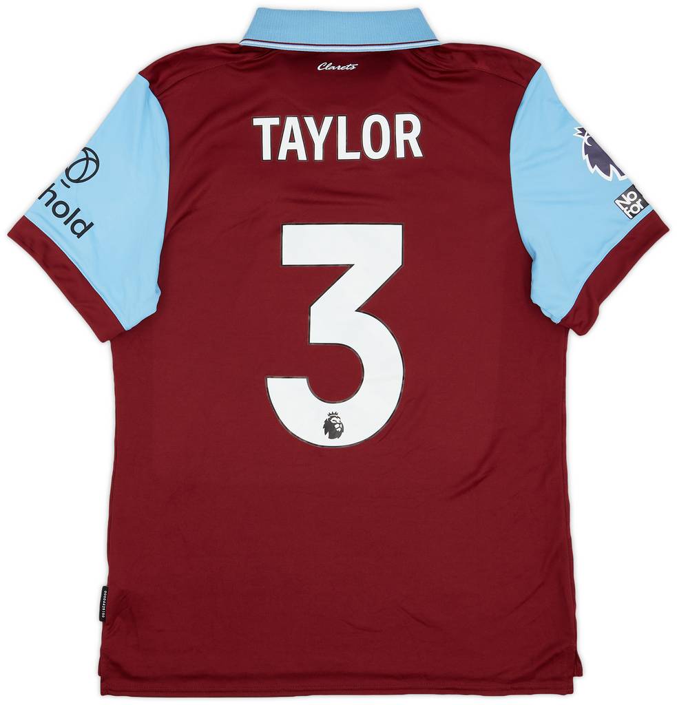 2023-24 Burnley Match Issue Home Shirt Taylor #3