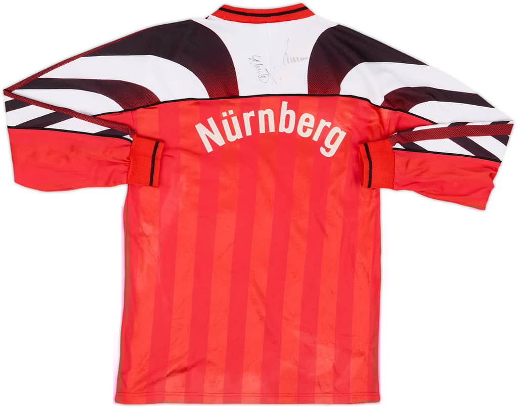1995-96 Nurnberg Signed Home L/S Shirt - 6/10 - (XS)