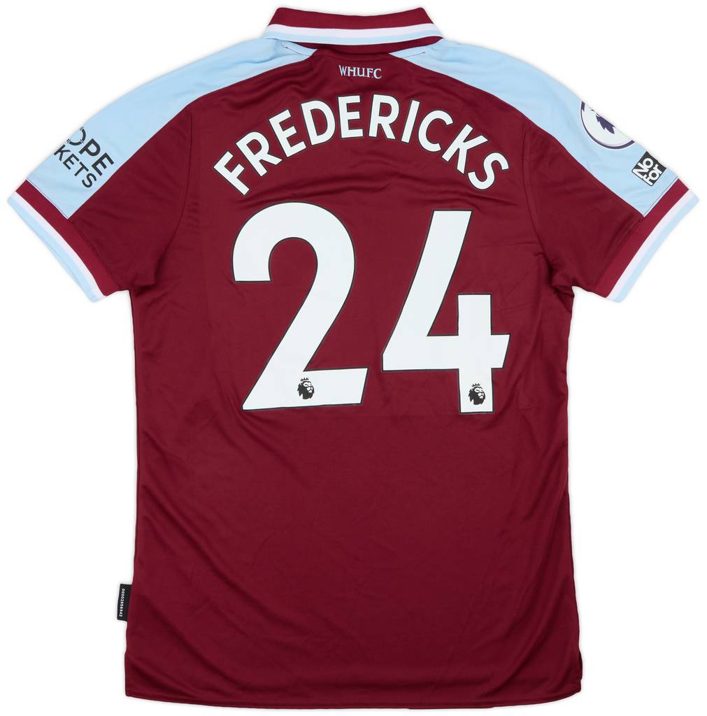 2021-22 West Ham Match Issue Home Shirt Fredericks #24
