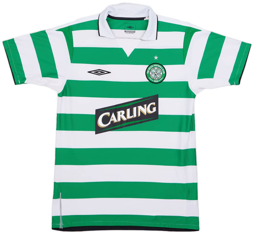 2004-05 Celtic Home Shirt Lennon #18 - 8/10 - (S)
