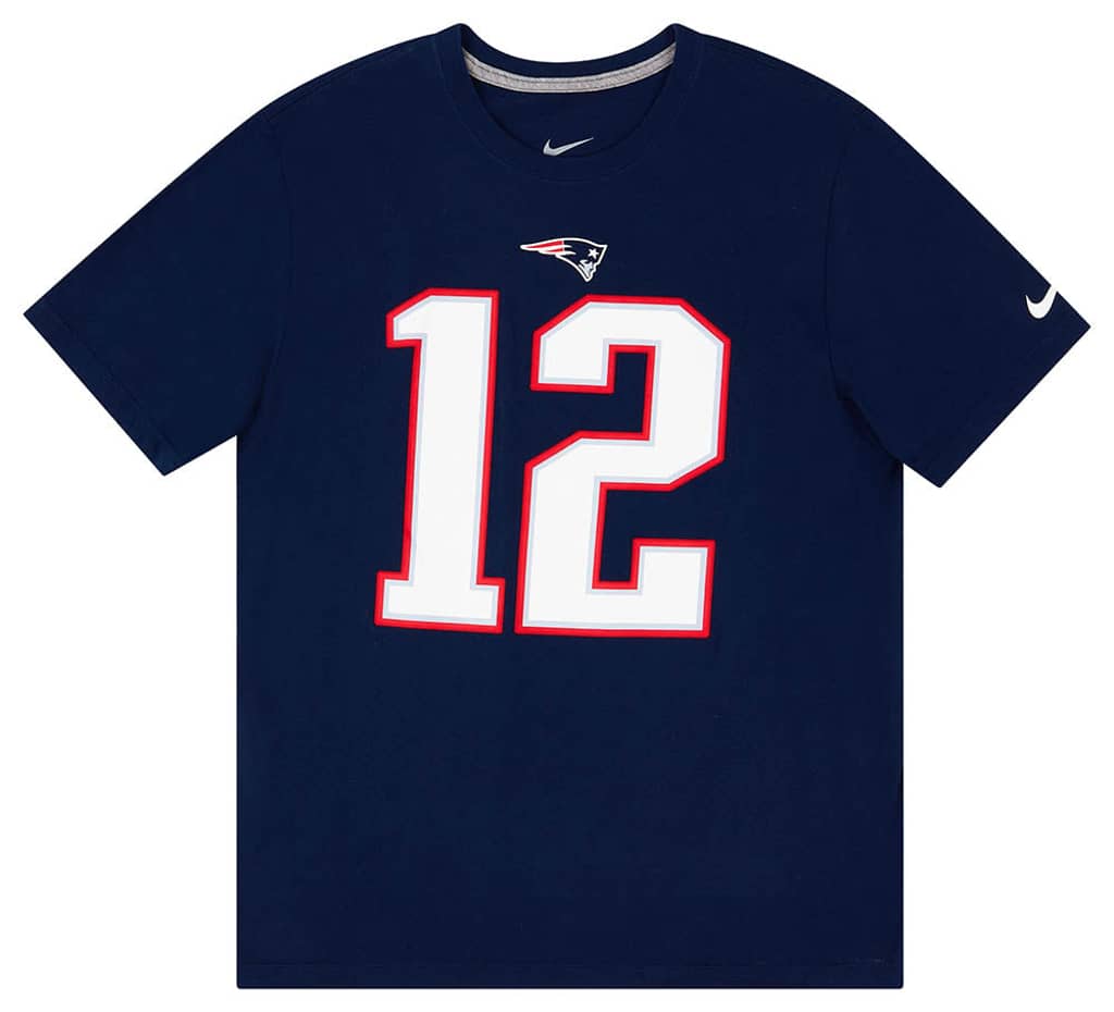 2013 New England Patriots Brady #12 Nike Graphic Tee L