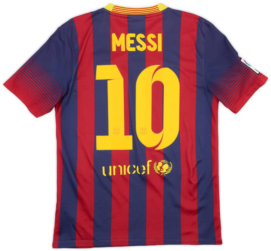 2013-14 Barcelona Home Shirt Messi #10 - 5/10 - (S)