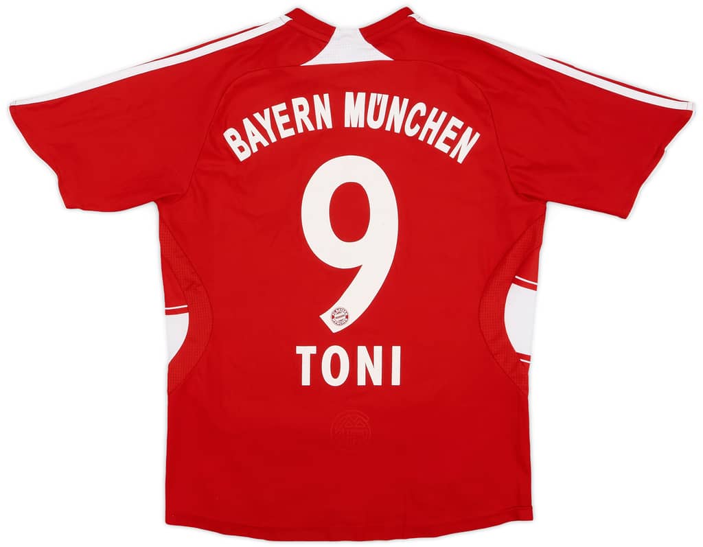 2007-08 Bayern Munich Home Shirt Toni #9 - 6/10 - (L.Boys)