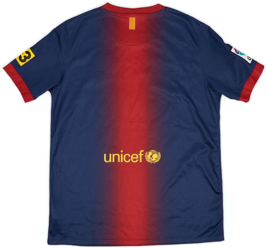 2012-13 Barcelona Home Shirt - 9/10 - (XL.Boys)