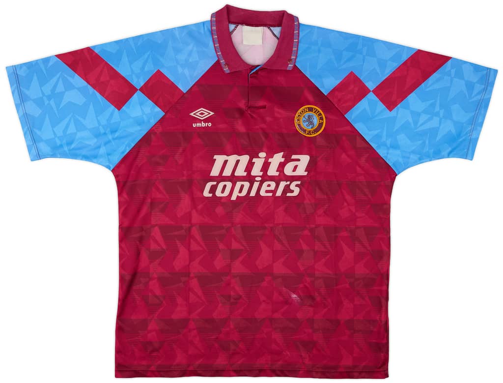 1990-92 Aston Villa Home Shirt - 6/10 - (XL)