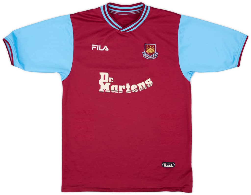 2001-03 West Ham Home Shirt - 8/10 - (XL.Boys)