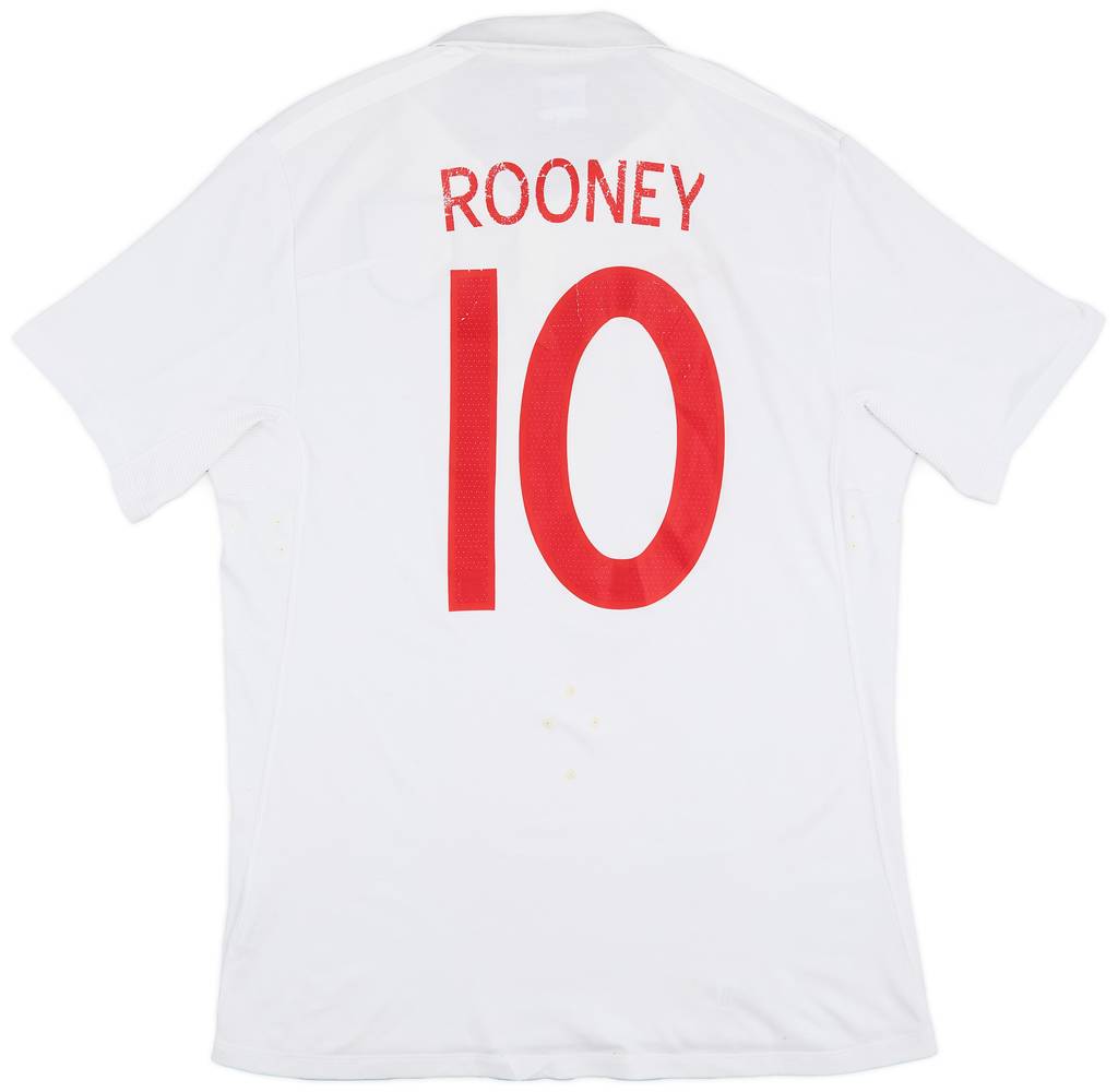 2009-10 England Home Shirt Rooney #10 - 6/10 - (L)