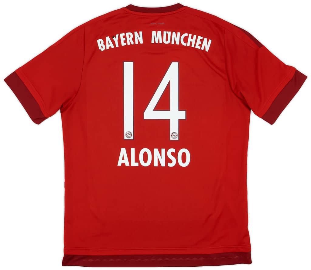2015-16 Bayern Munich Home Shirt Alonso #14 - 5/10 - (L)