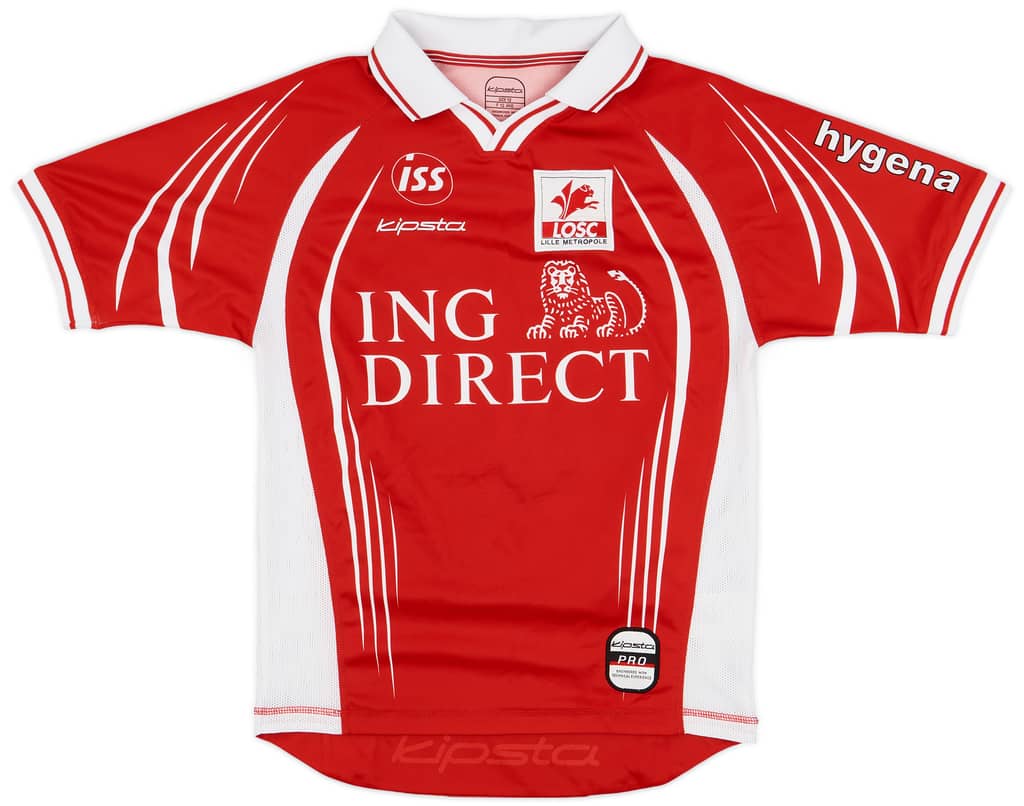 2001-02 Lille Home Shirt D'Amico #27 - 8/10 - (L.Boys)
