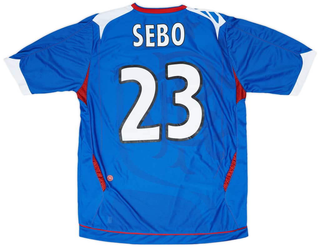 2006-07 Rangers Home Shirt Sebo #23 - 8/10 - (L)