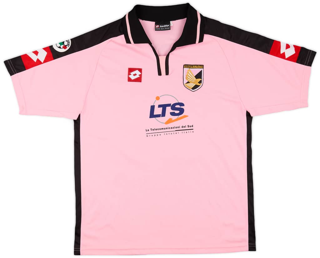 2001-02 Palermo Match Issue Home Shirt Guidoni #21