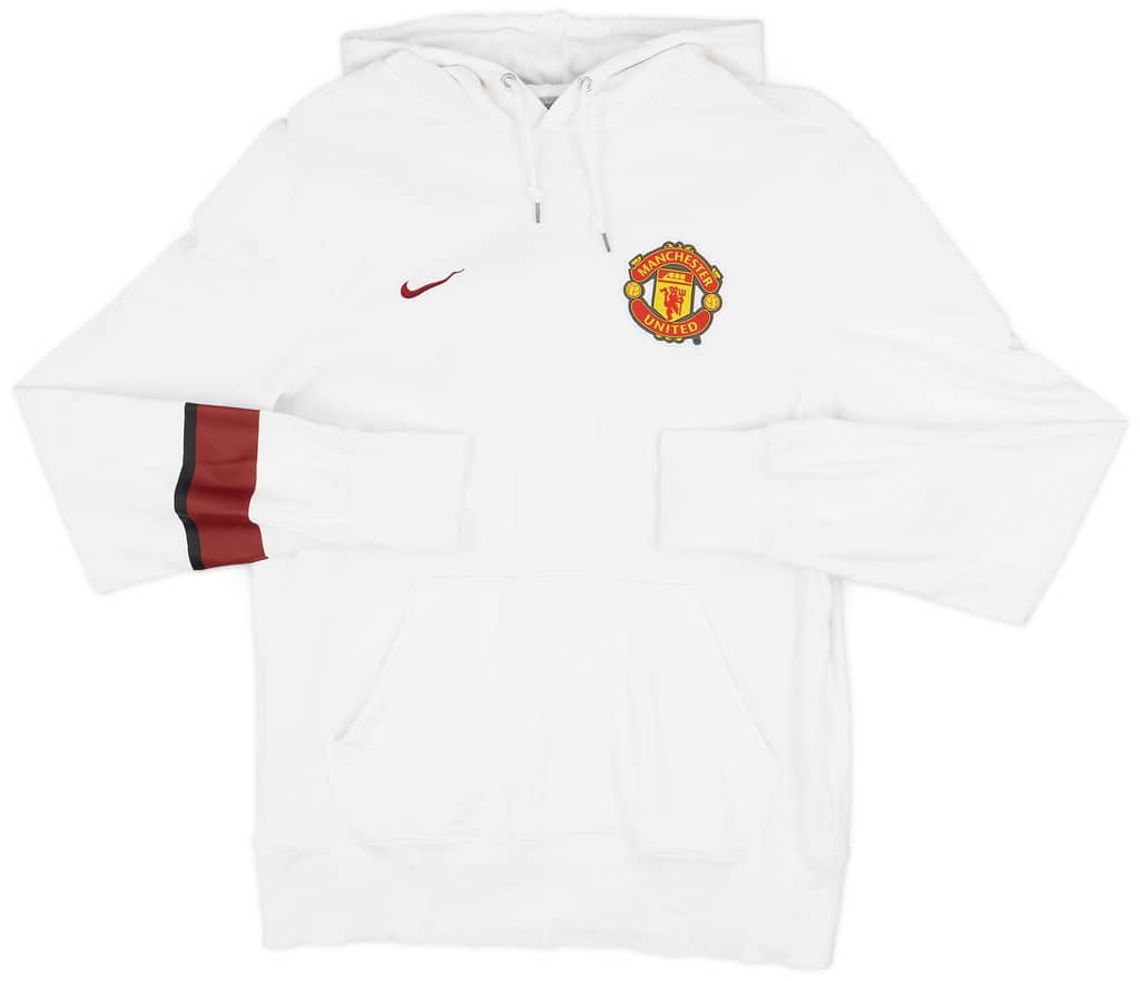 2013-14 Manchester United Nike Hooded Sweat Top - 8/10 - (M)