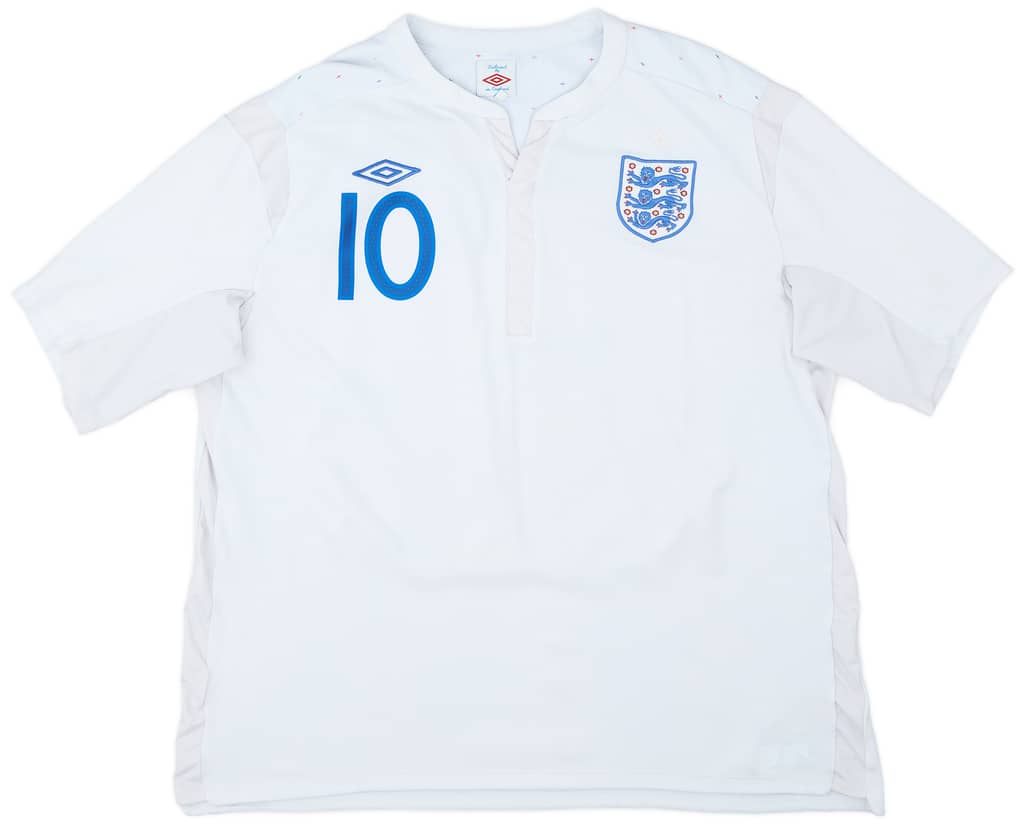 2010-11 England Home Shirt Rooney #10 - 6/10 - (XXL)