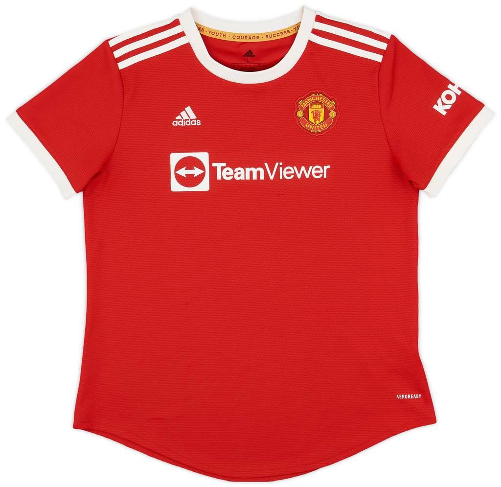 2021-22 Manchester United Home Shirt - 9/10 - (Women's L)