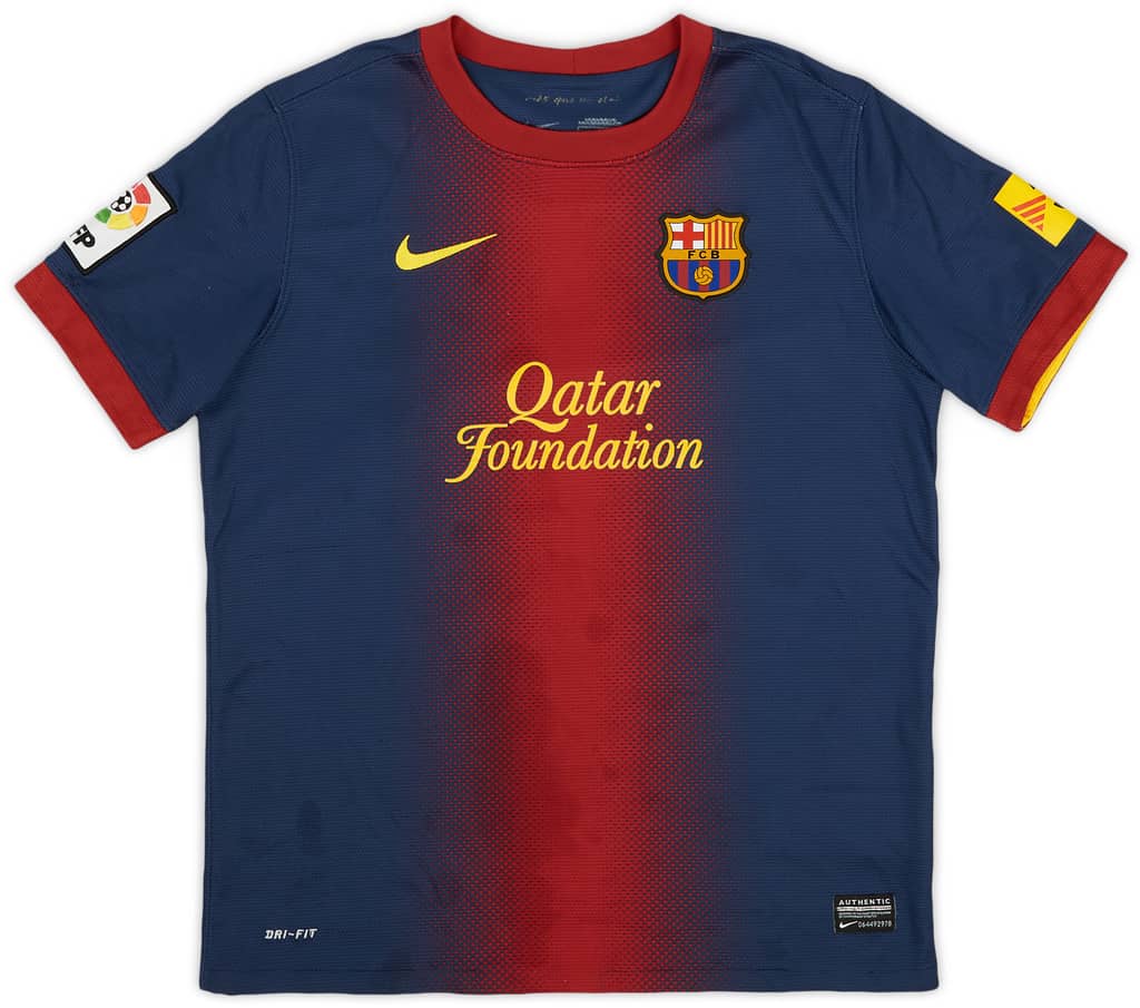 2012-13 Barcelona Home Shirt - 7/10 - (L.Boys)
