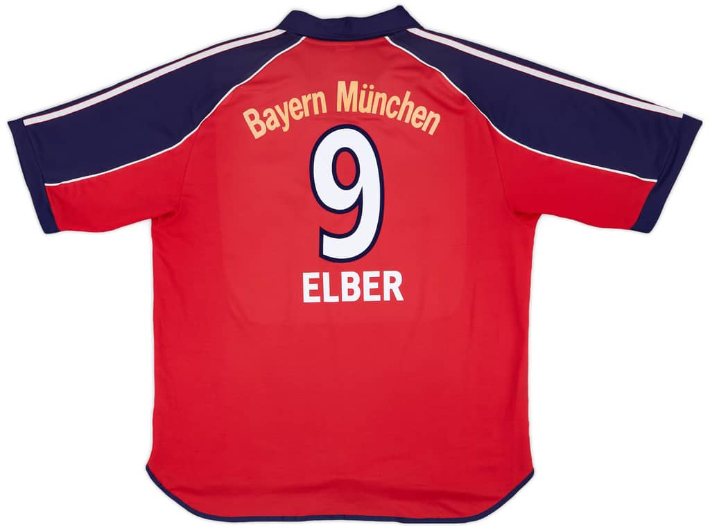 1999-01 Bayern Munich Home Shirt Elber #9 - 6/10 - (XL)