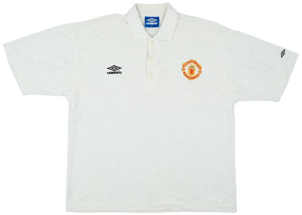1998-99 Manchester United Umbro Polo Shirt - 9/10 - (XL)