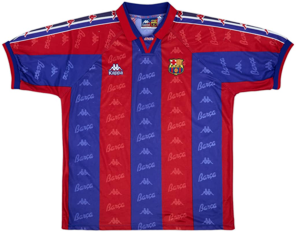 1995-97 Barcelona Home Shirt - 5/10 - (XL)