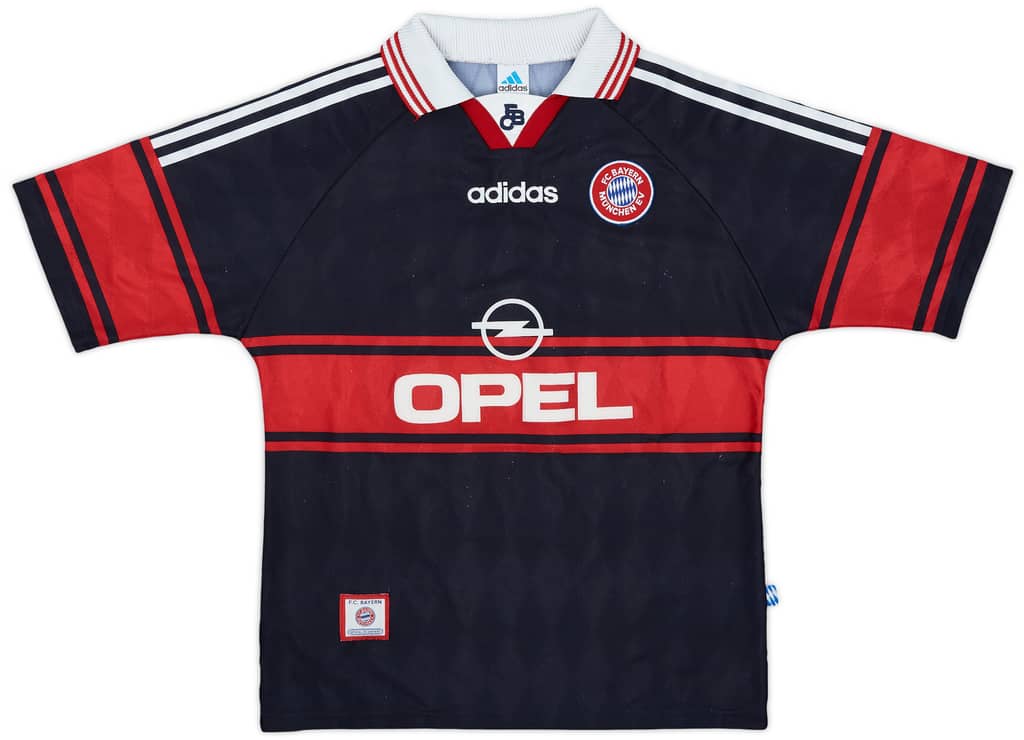 1997-99 Bayern Munich Home Shirt Basler #14 - 8/10 - (XL.Boys)