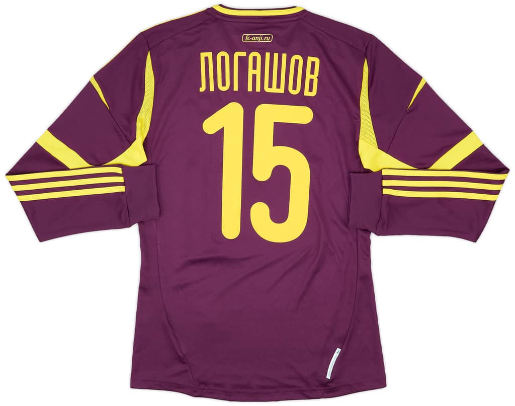 2012-13 Anzhi Makhachkala Away L/S Shirt Logashov #15 (S)