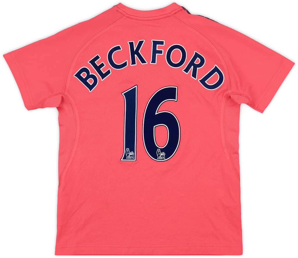 2010-11 Everton Away Shirt Beckford #16 - 8/10 - (M.Boys)