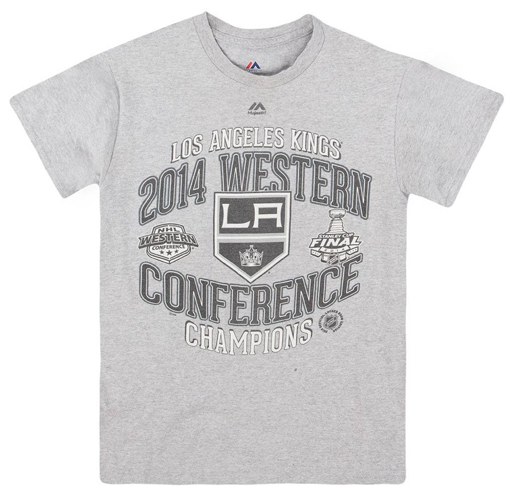 2014 LA Kings Western Conference Champions Majestic Tee S