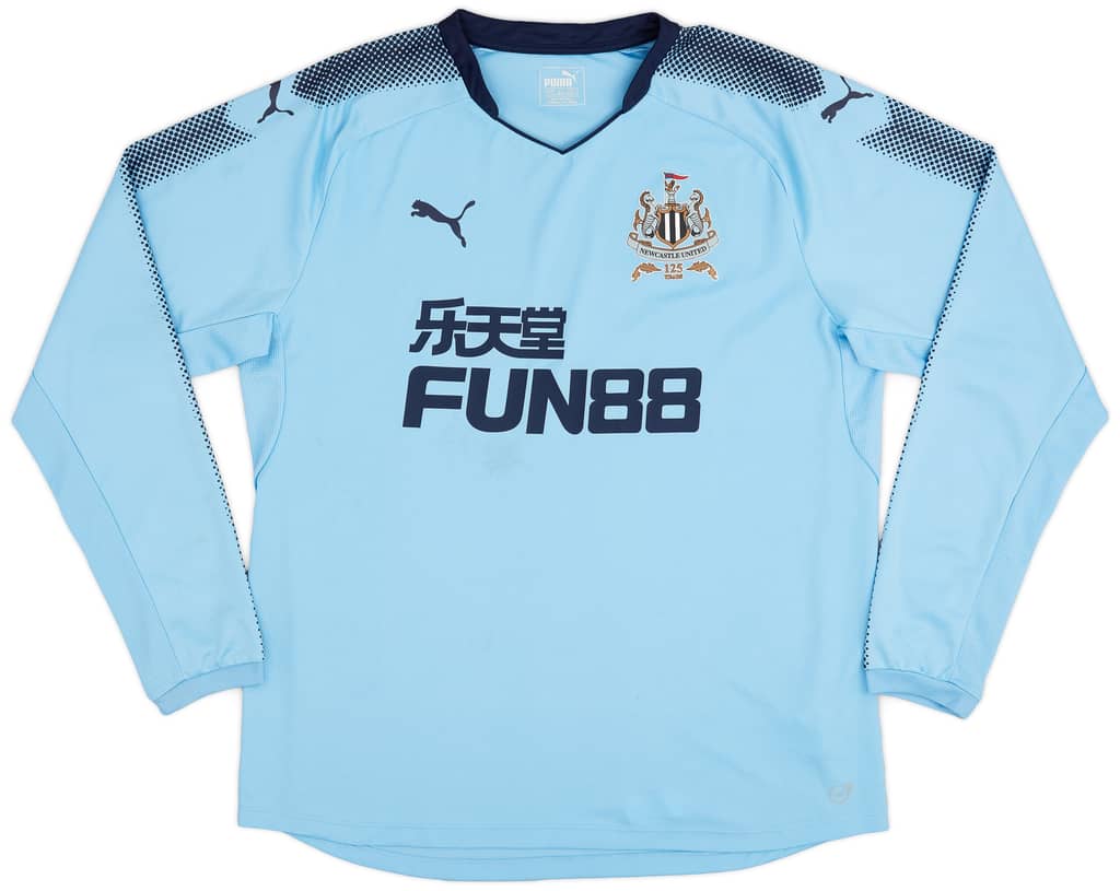 2017-18 Newcastle Away L/S Shirt - 7/10 - (XL)