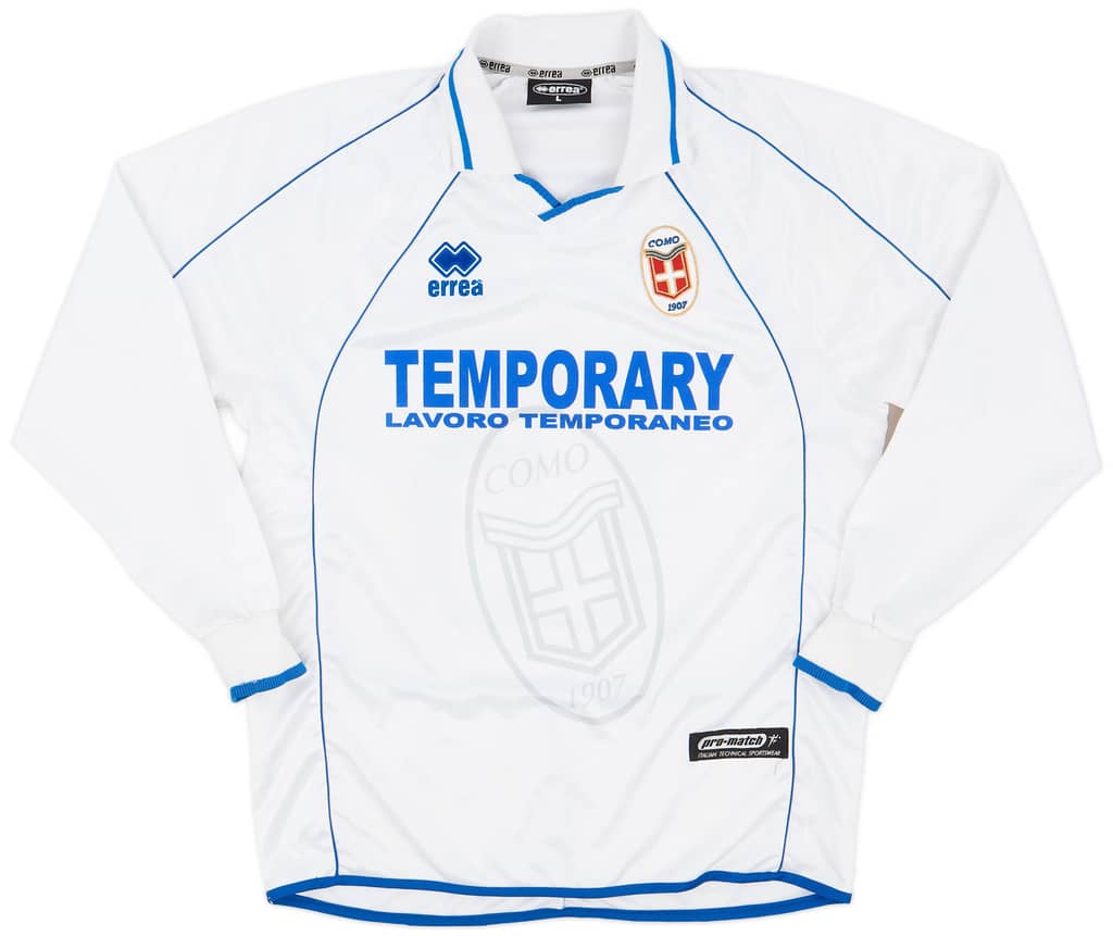 2002-03 Como Match Issue Away Shirt Allegretti #15