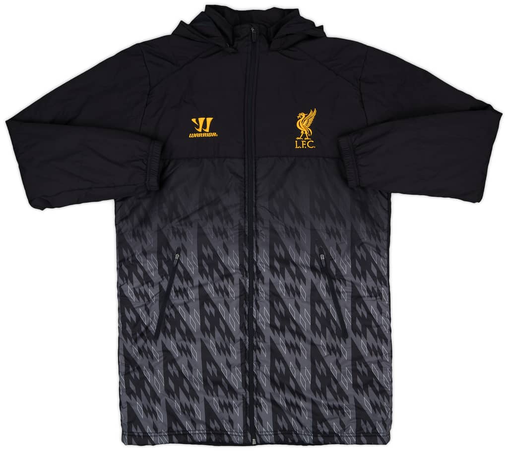 2013-14 Liverpool Warrior Hooded Padded Bench Coat - 6/10 - (M)